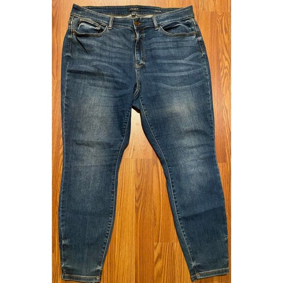 Judy Blue Denim - Judy Blue Jeans Womens 18W 28" Blue Skinny Fit Denim Pants JB82252MD-PL